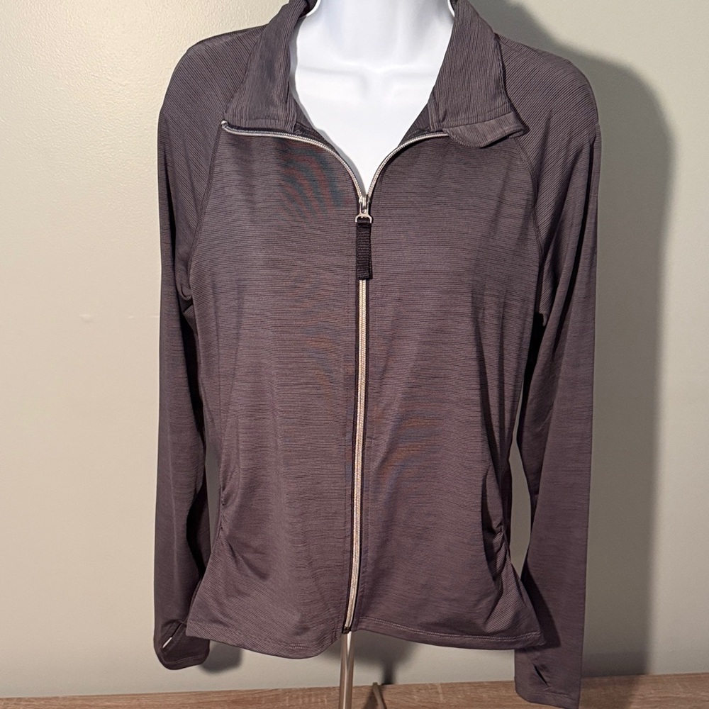 Gray Zip-Up Jacket
